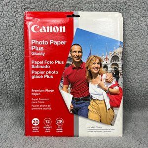 Canon Photo Paper Plus Glossy 20 Sheets 8.5 x 11" Letter Size Premium PP-101 2
